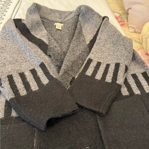 Max Studio Charcoal and Black Cardigan Womens 1X